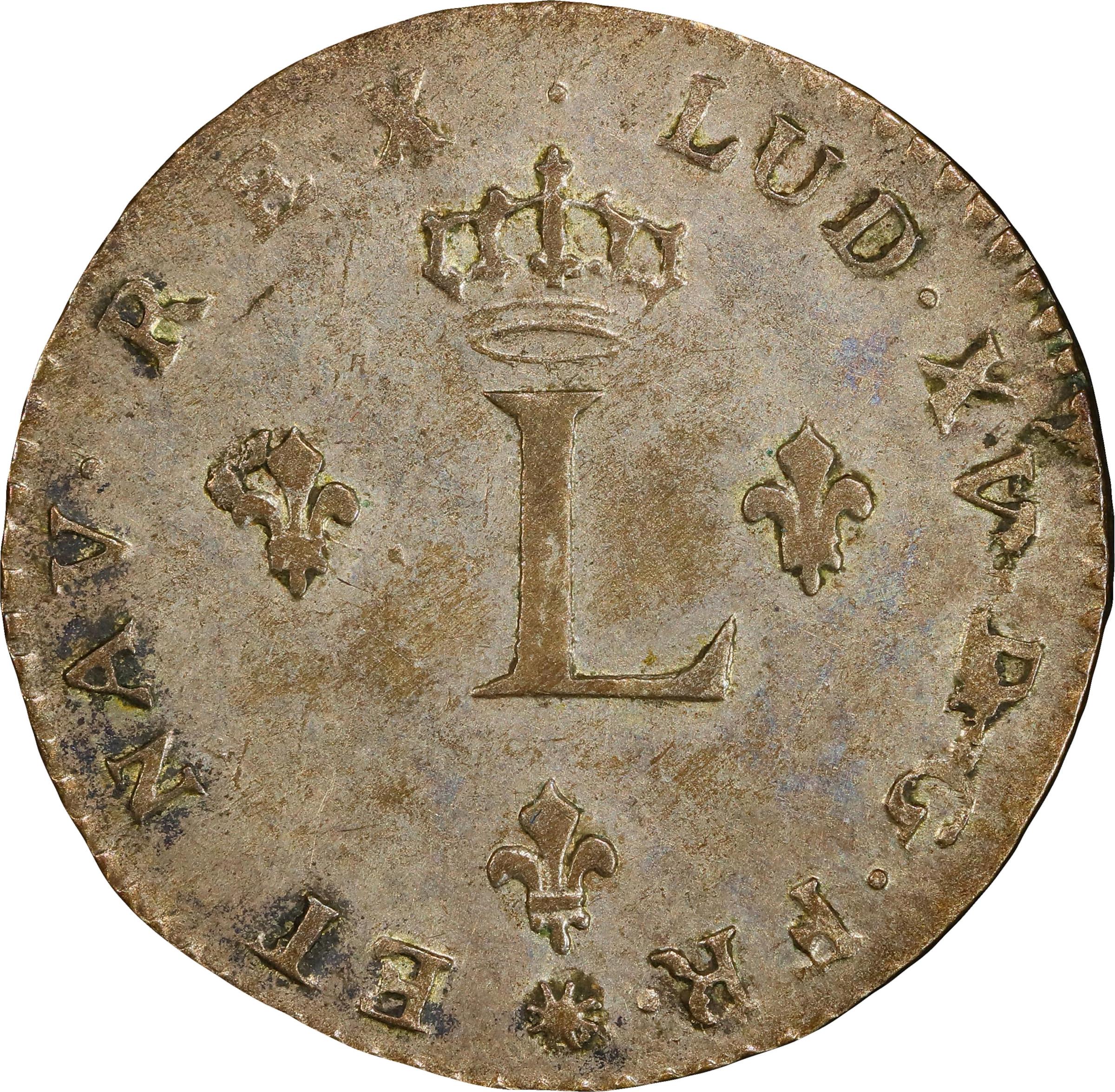 image for: 1739-D Sou Marque. Lyon Mint. Vlack-71. Rarity-1. MS-61 (PCGS).