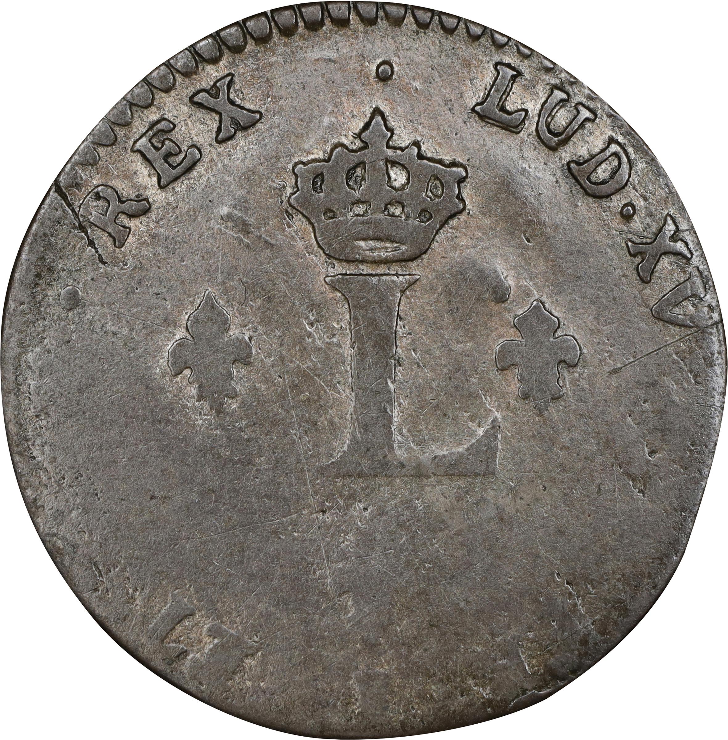 image for: 1739-9 Sou Marque. Rennes Mint. Vlack-225. Rarity-6. Very Fine.