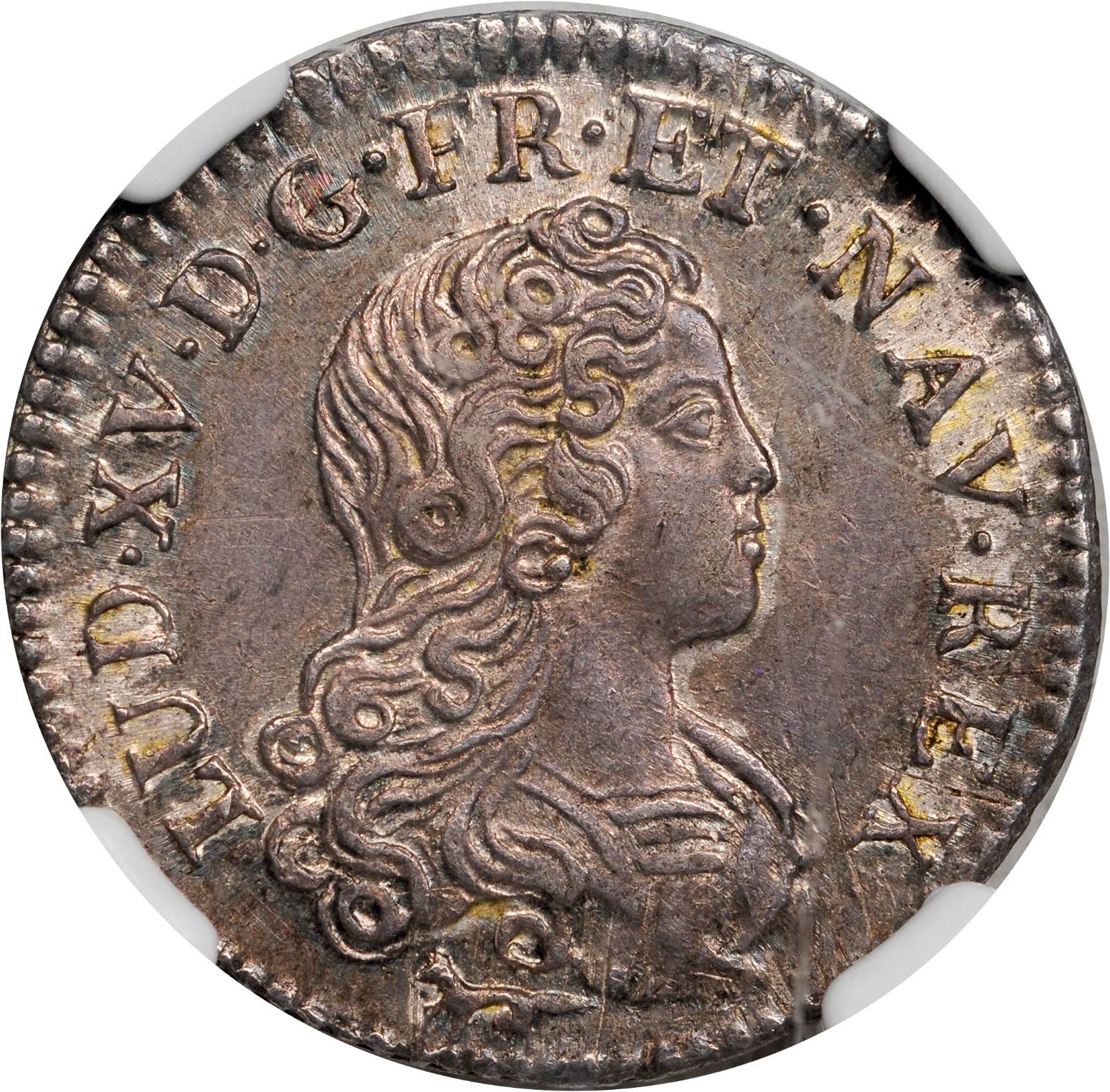 image for: 1720-A French Colonies 20 Sols. Paris Mint. KM-453. AU-58 (NGC).