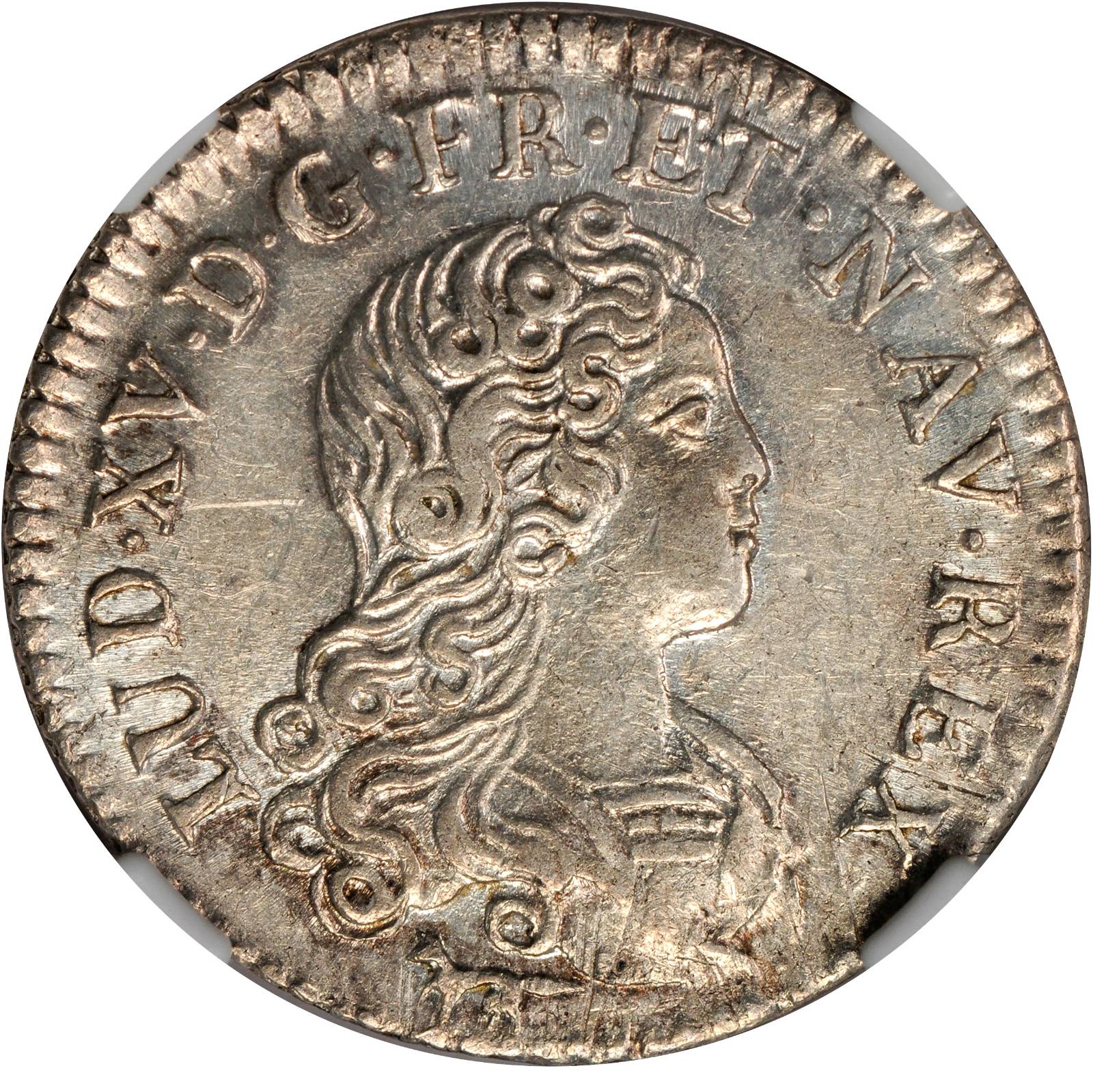 image for: 1720-A French Colonies 20 Sols, or 1/6 Ecu. Paris Mint. AU-58 (NGC). CAC.