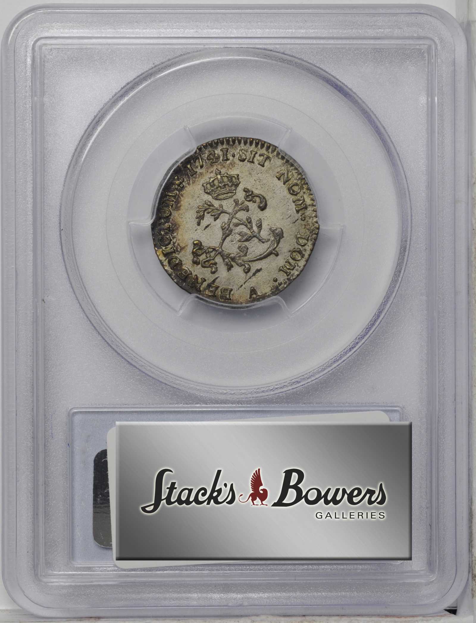 image for: 1741-A Sou Marque. Paris Mint. Vlack-20a. Rarity-5. Second Semester. MS-63 (PCGS).