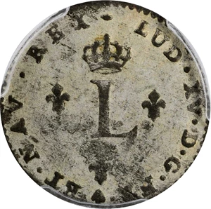 image for: 1740-B Sou Marque. Rouen Mint. Vlack-51. Rarity-3. MS-62 (PCGS).