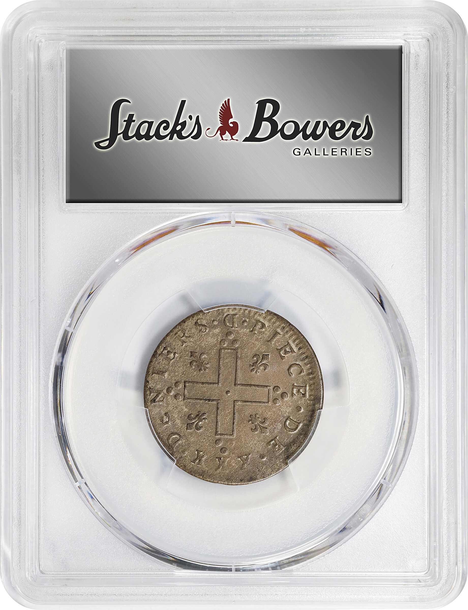 image for: 1712-D French Colonies 30 Deniers, or Mousquetaire. Lyon Mint. Vlack-5. Breen-286, W-11730. Rarity-3. AU-53 (PCGS).