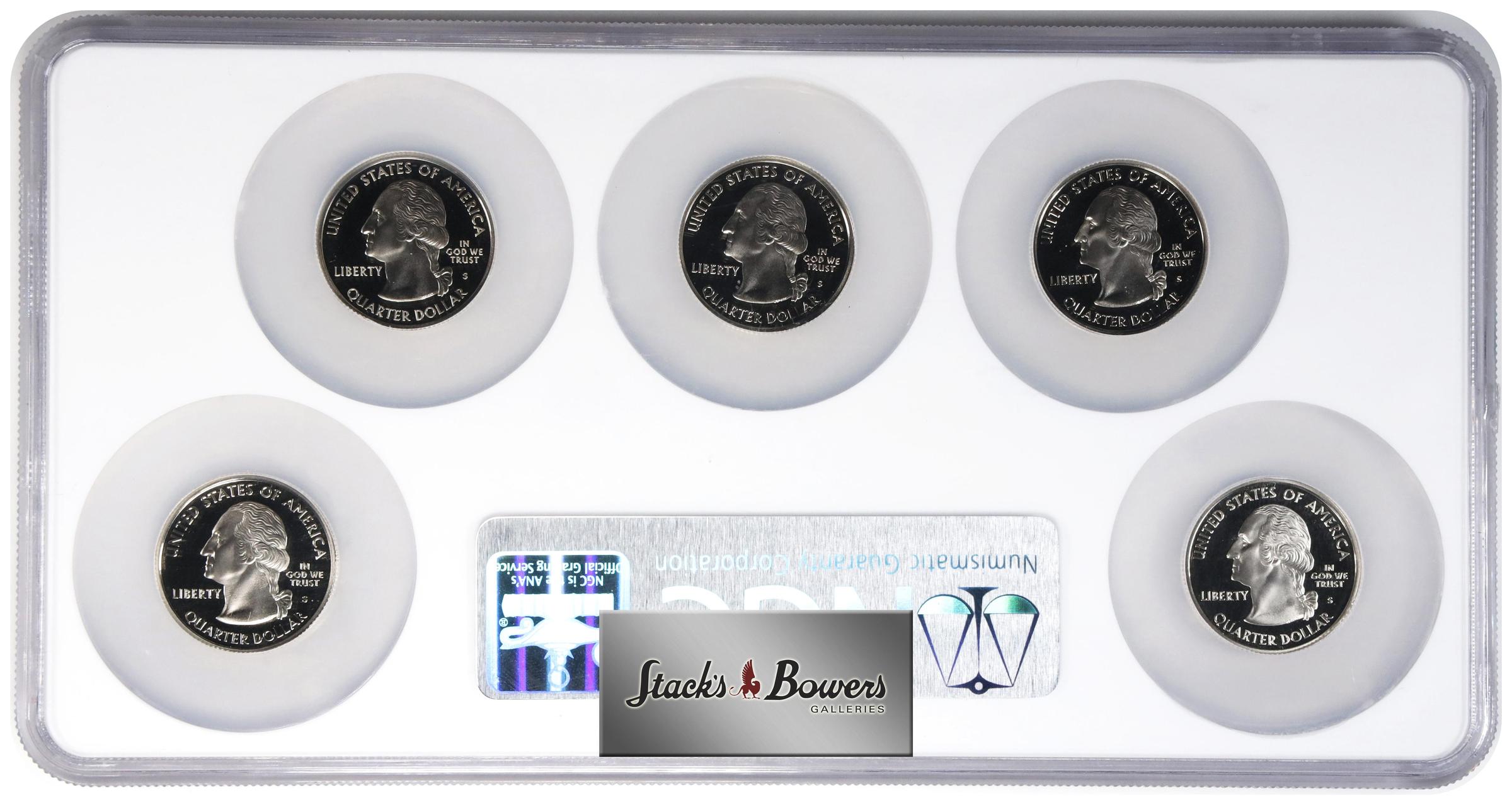 image for: Complete Set of 2003-S State Quarters. Copper-Nickel Clad. Proof-69 Ultra Cameo (NGC).