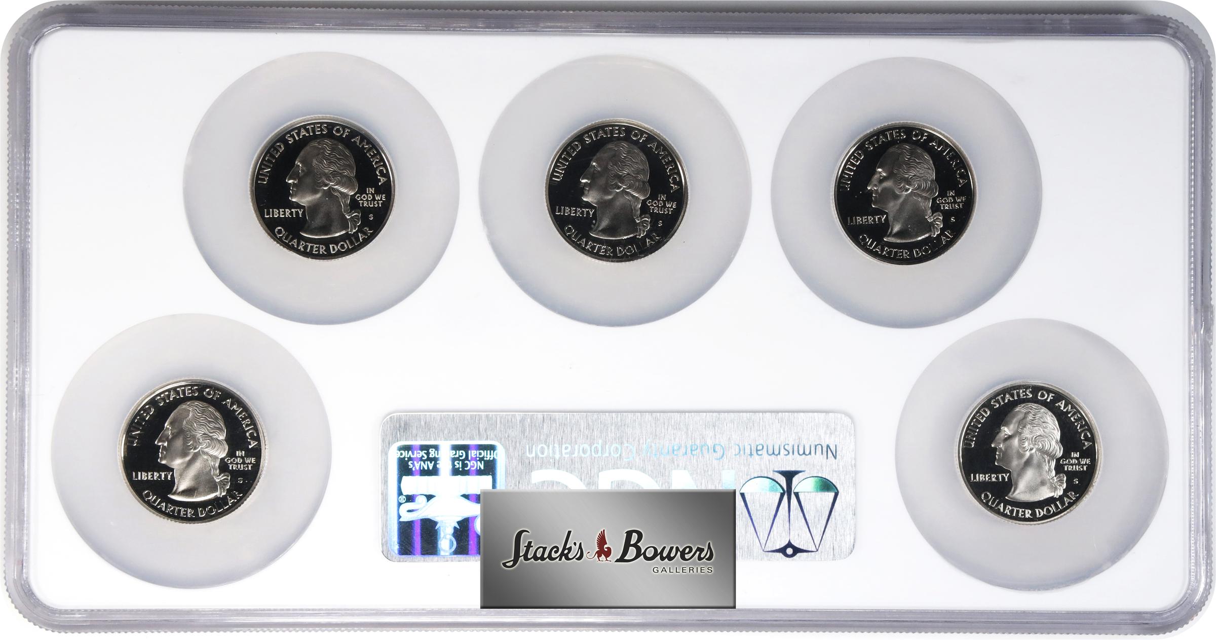 image for: Complete Set of 2003-S State Quarters. Copper-Nickel Clad. Proof-69 Ultra Cameo (NGC).