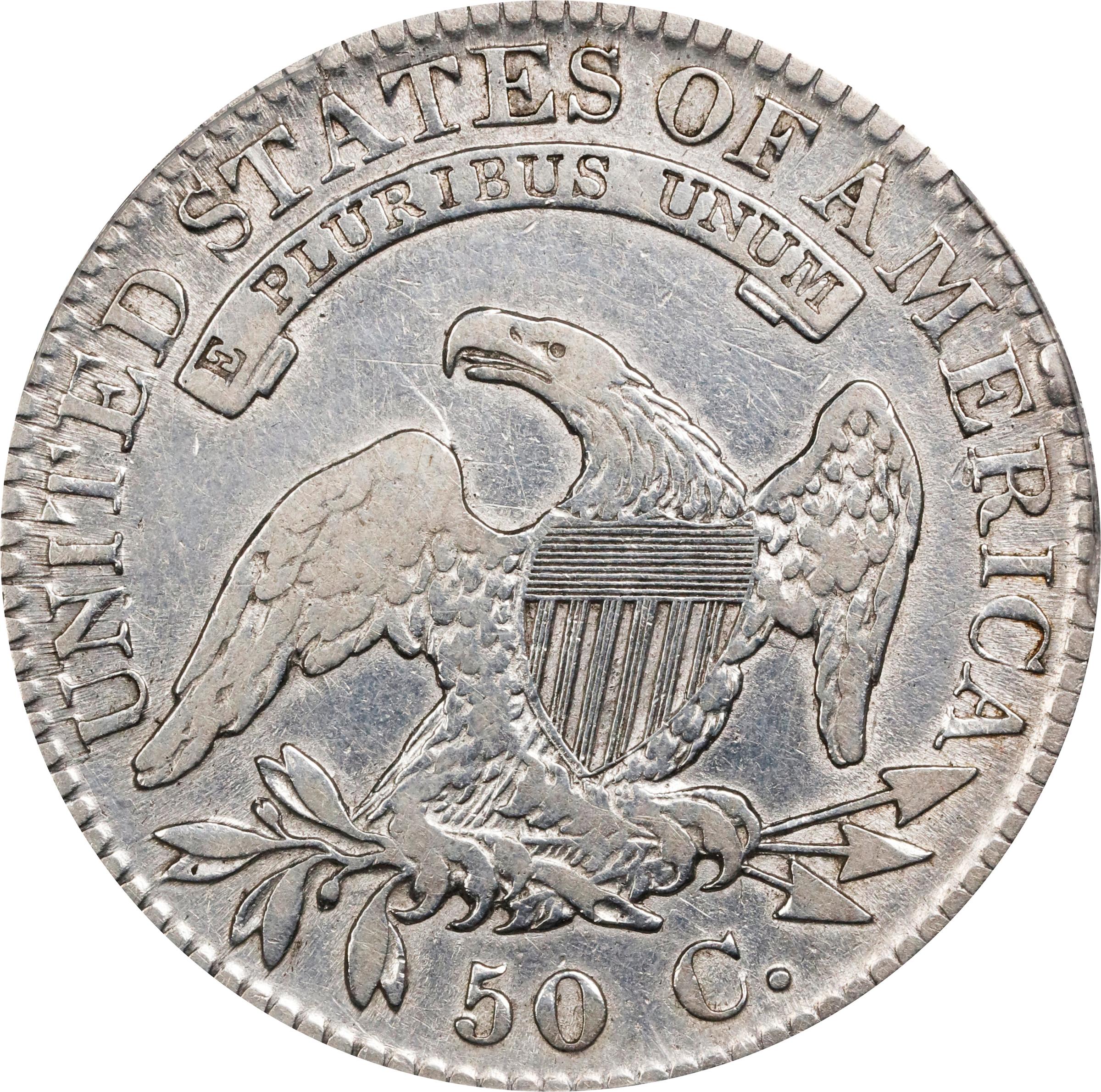 image for: 1823 Capped Bust Half Dollar. O-101. Rarity-2. Broken 3. Fine Details--Cleaned (PCGS).