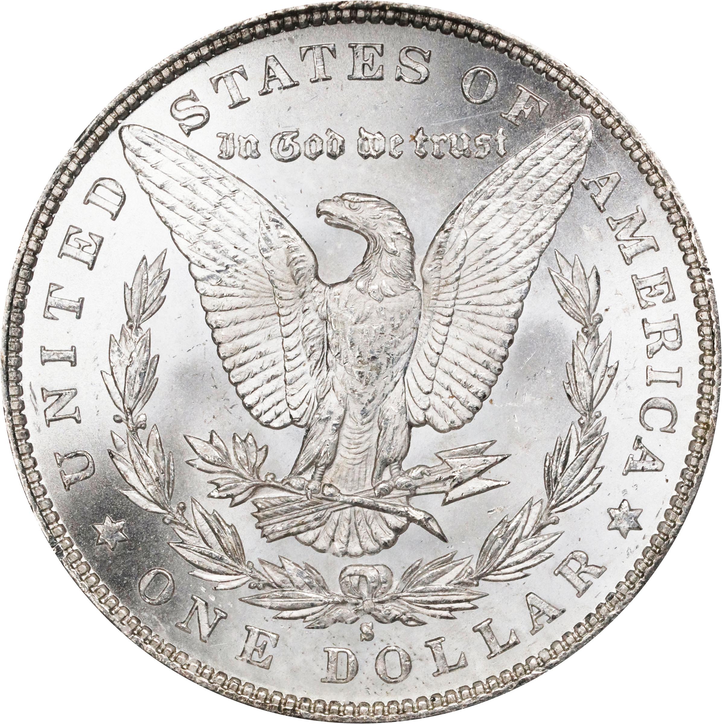 1880/9-S $1  Overdate MS67 CAC thumbnail 6