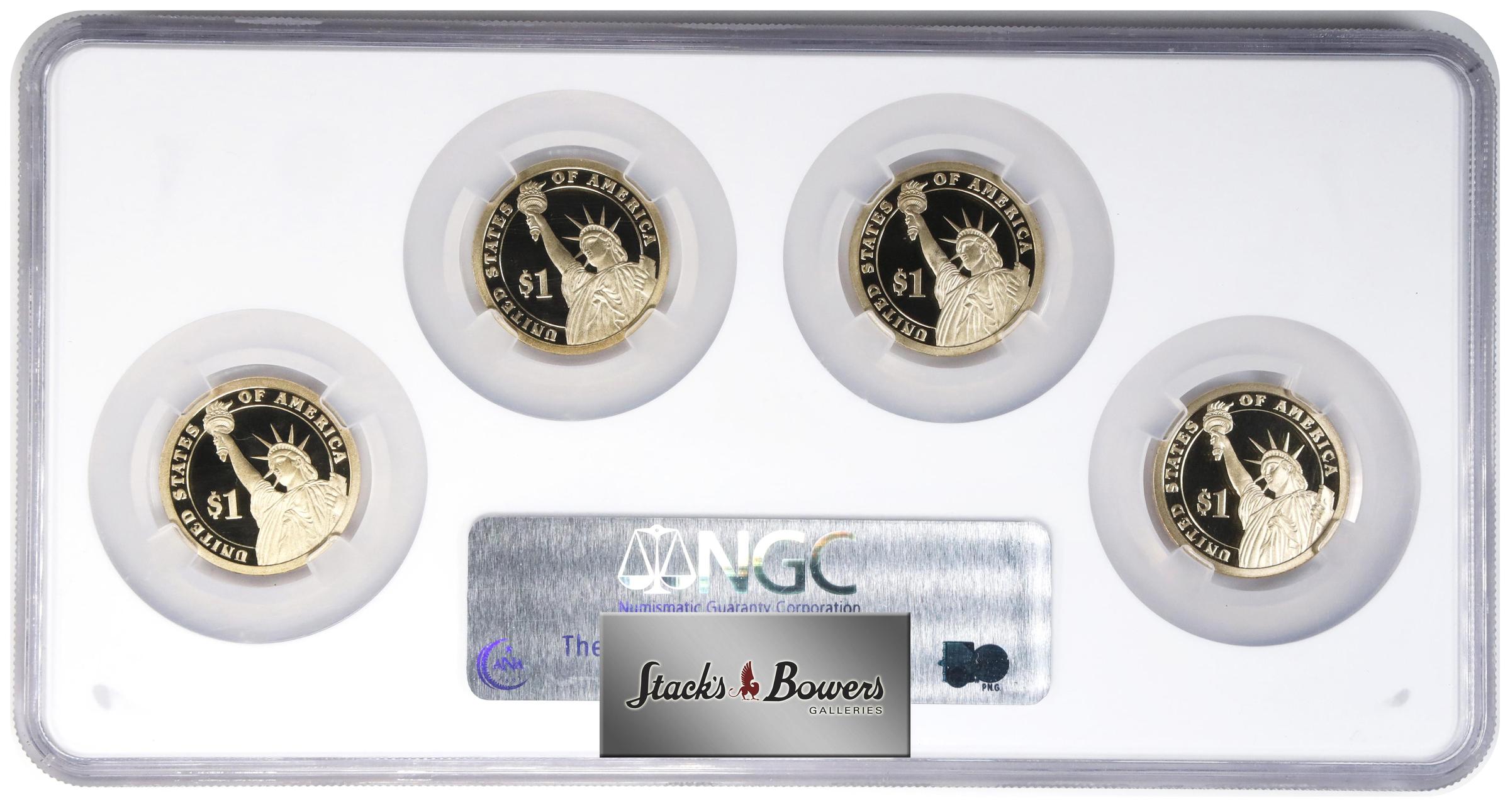 image for: Complete Set of 2007-S Presidential Dollars. Proof-69 Ultra Cameo (NGC).