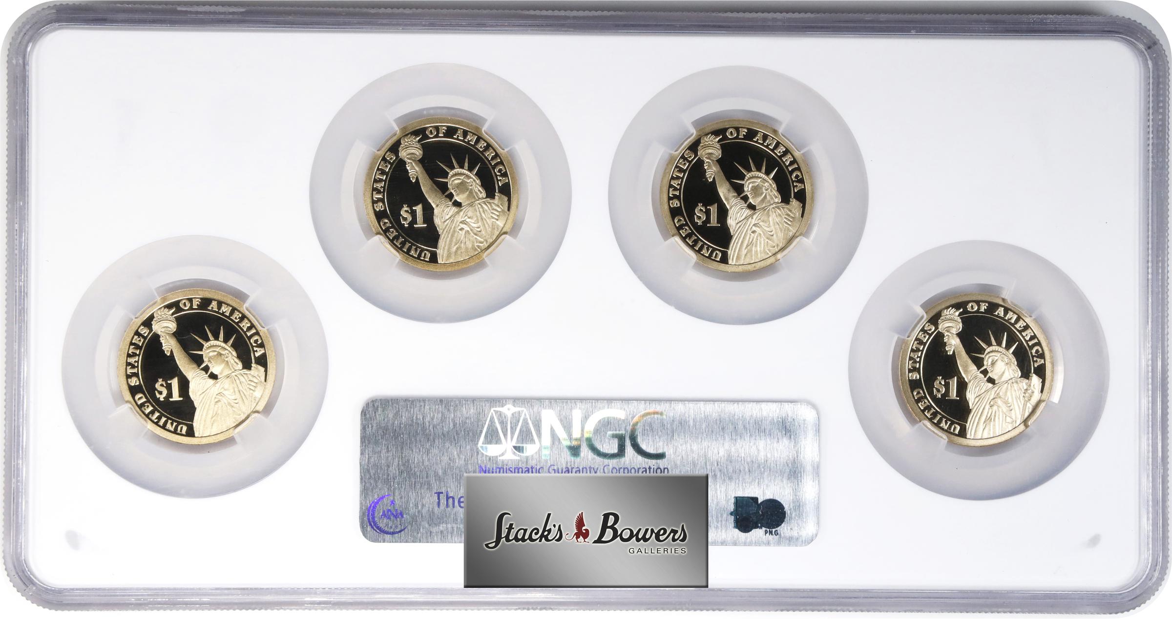 image for: Complete Set of 2007-S Presidential Dollars. Proof-69 Ultra Cameo (NGC).