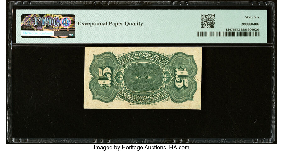 image for: Fr. 1267 15¢ Fourth Issue PMG Gem Uncirculated 66 EPQ....
