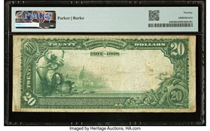image for: Brunswick, GA - $20 1902 Date Back Fr. 649 The National Bank of Brunswick Ch. # (S)4944 PMG Very Fine 20....