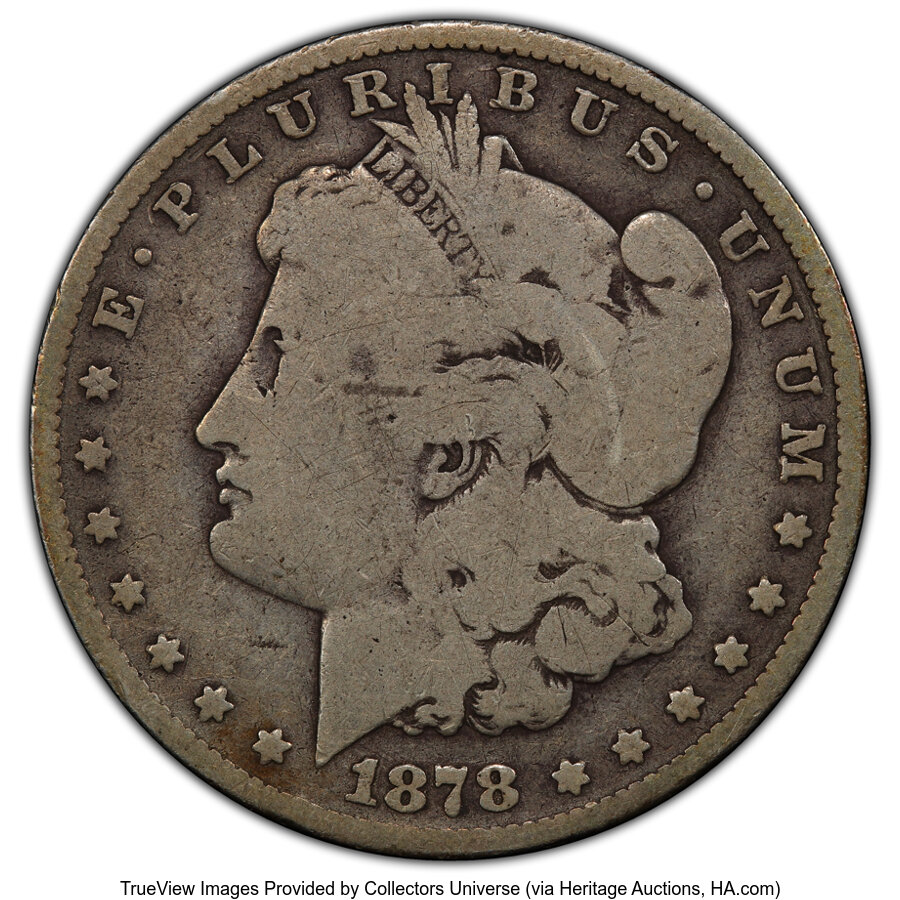 image for: 1878 8TF $1 Doubled Eyelid, VAM-14.13, Good 6 PCGS. PCGS Population: (3/43).  ...