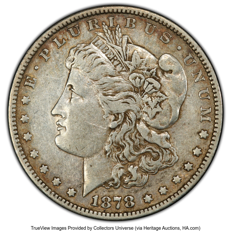 image for: 1878-S $1 Long Arrow Shaft, VAM-58, VF35 PCGS. A Top 100 Variety. PCGS Population: (9/16)....