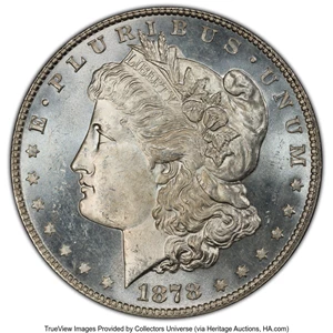 image for: 1878 7TF $1 Reverse of 1878, Doubled Stars, VAM-82, MS65 PCGS. PCGS Population: (7/1 and 1/0+). ...