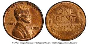 image for: 1955 1C Doubled Die Obverse, FS-101 -- Scratched -- PCGS Genuine. AU Details. PCGS Population: (276/4247). NGC Census: (0/0...