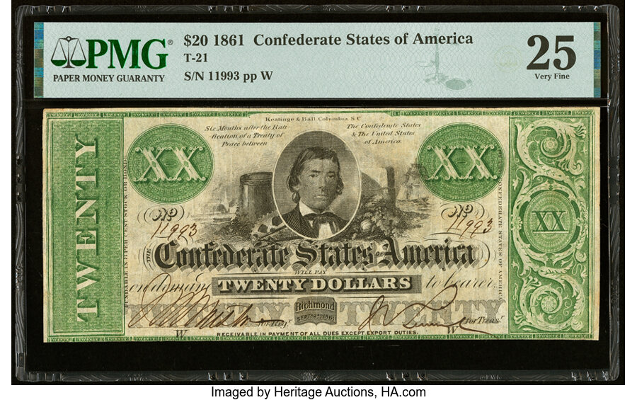 image for: T21 $20 1861 PF-1 Cr. 144 PMG Very Fine 25....