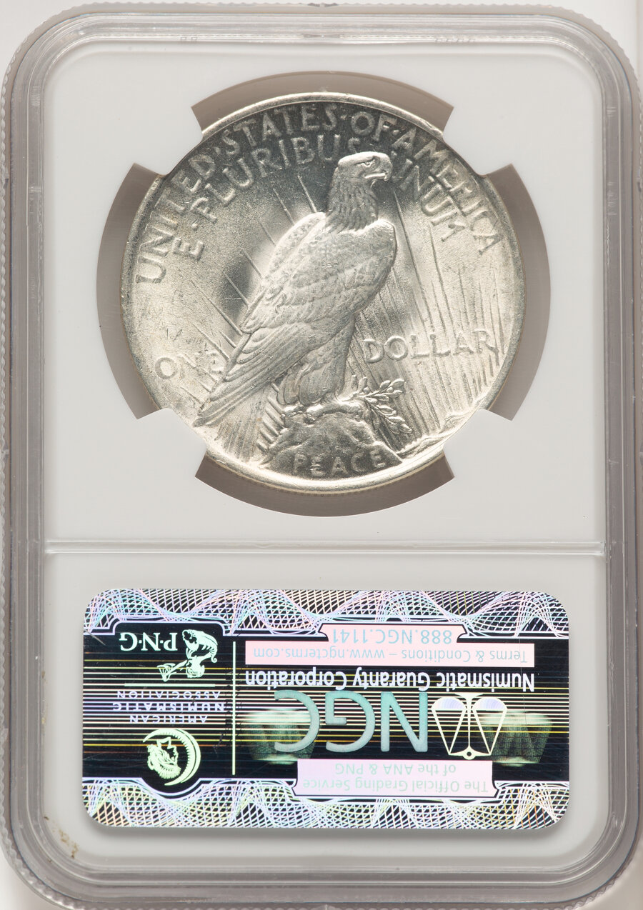 image for: 1923 $1 Extra Hair, VAM-1AA, MS63 NGC. A Top 50 Variety. NGC Census: (0/0).  Mintage 30,800,000....