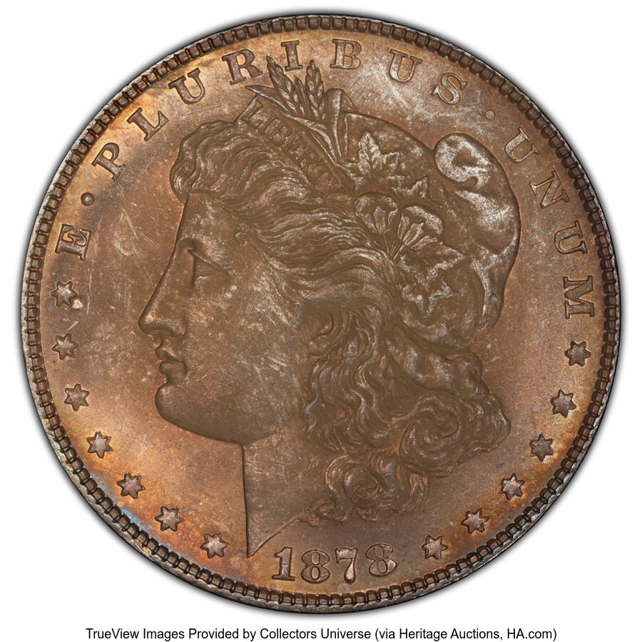 image for: 1878 8TF $1 Tripled Stars, VAM-16, MS65 PCGS. PCGS Population: (8/1 and 0/0+).  ...