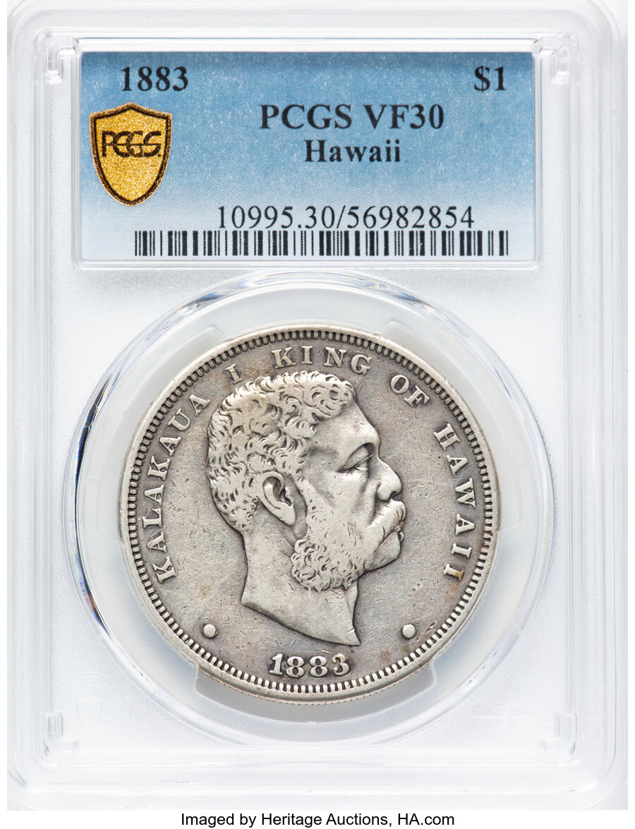 1883年　ハワイ　1/2ドル銀貨 Hawaii 1/2 Dollar KM 6 Prices & Values | NGC