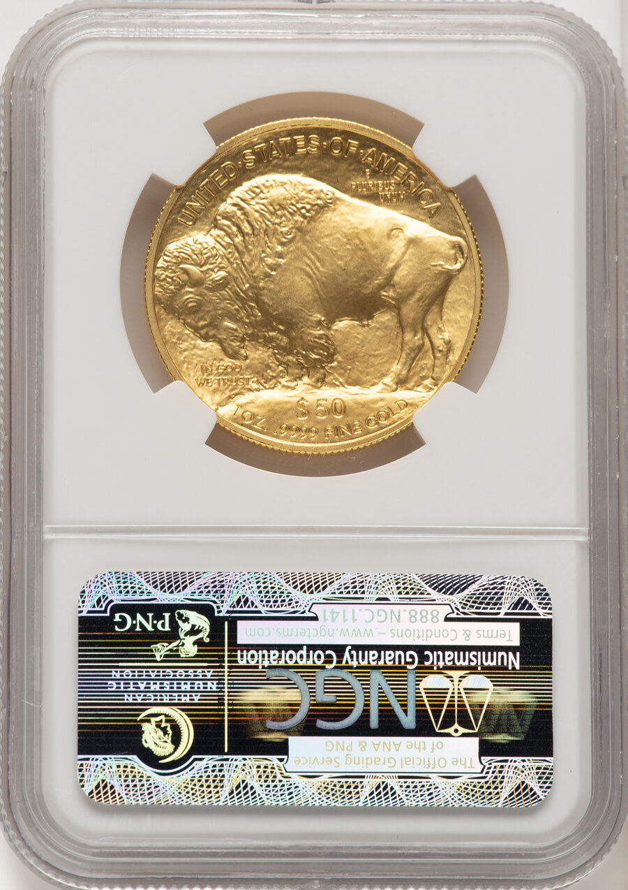 image for: 2012 G$50 One-Ounce Gold Buffalo, .9999 Fine, First Releases, MS69 NGC....