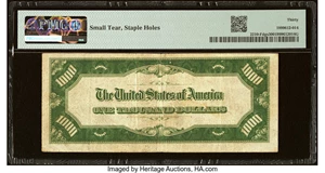 image for: Fr. 2210-F $1,000 1928 Federal Reserve Note. PMG Very Fine 30....