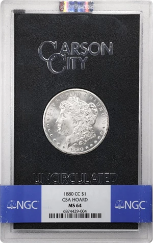 image for: 1880-CC GSA Morgan Silver Dollar. MS-64 (NGC).