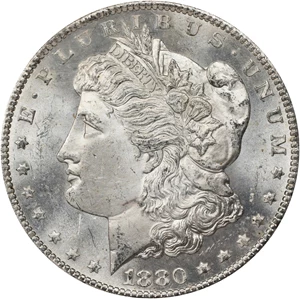 image for: 1880-CC GSA Morgan Silver Dollar. MS-64 (NGC).