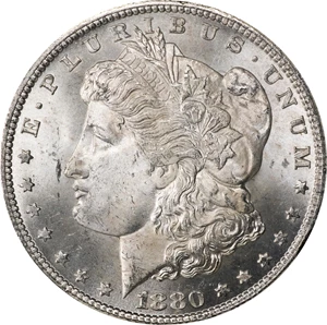 image for: 1880-CC GSA Morgan Silver Dollar. MS-64 (NGC).