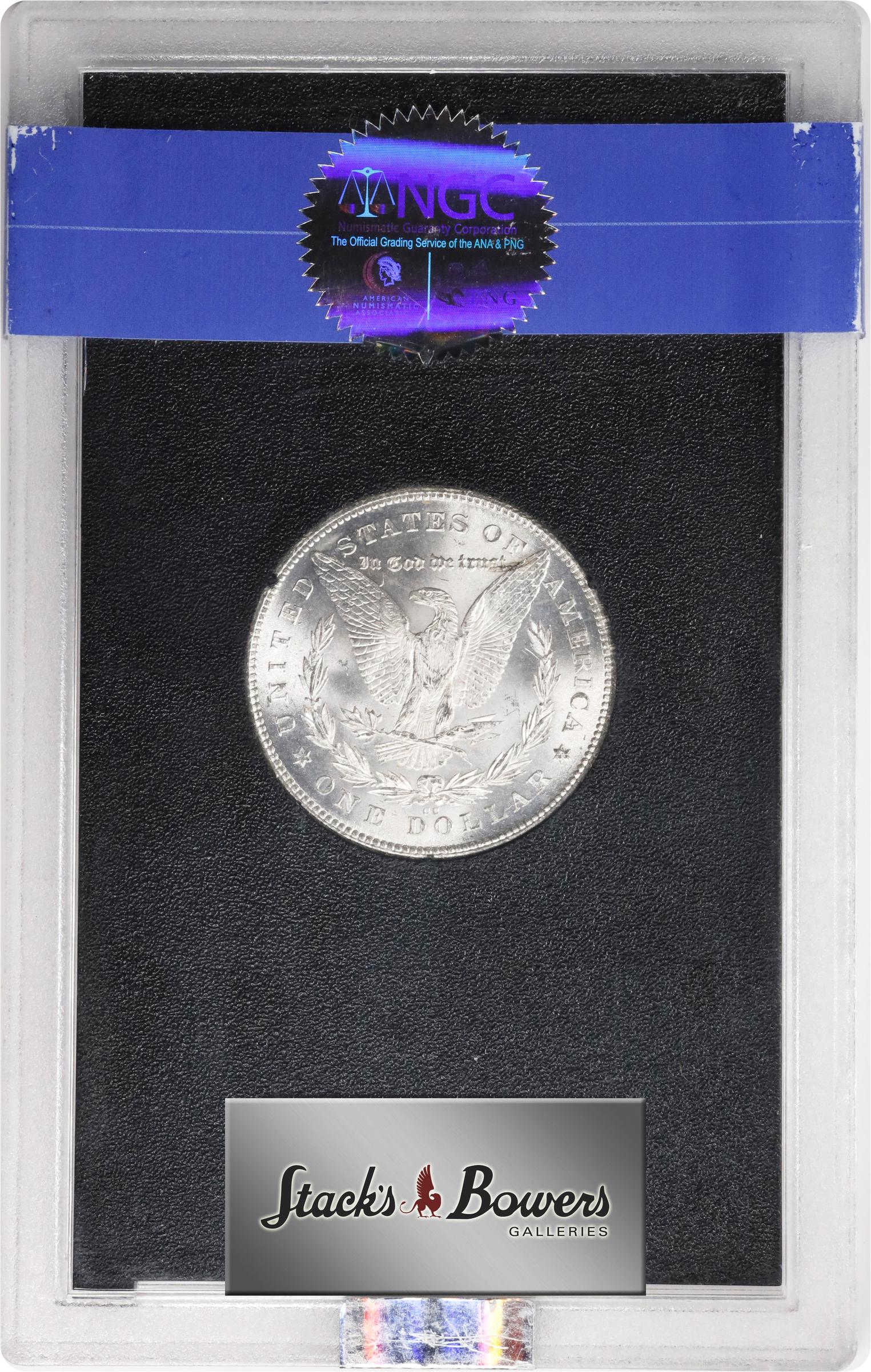 image for: 1880-CC GSA Morgan Silver Dollar. VAM-7A. Hit List 40. 8/7, Reverse of 1878. MS-64 (NGC).