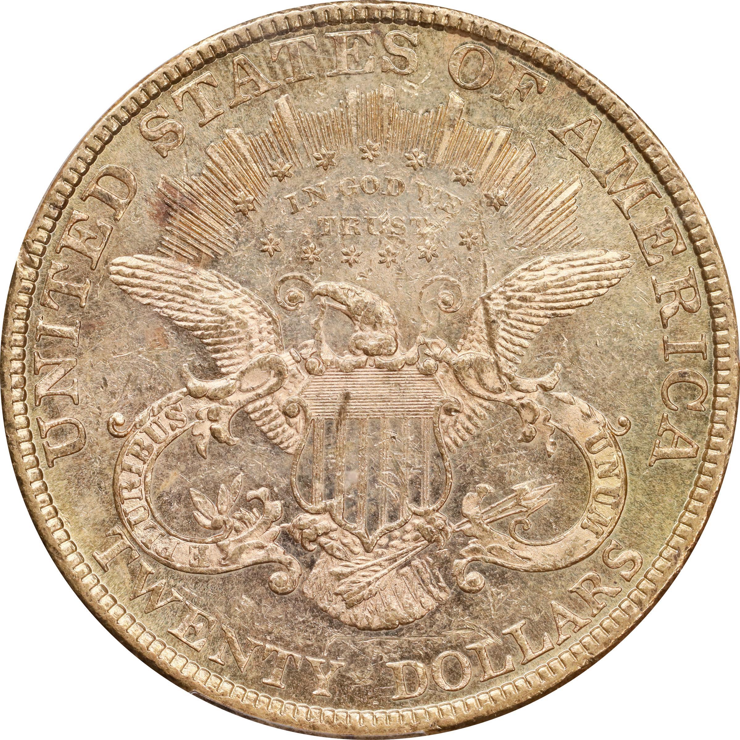 image for: 1877 Liberty Head Double Eagle. MS-61 PL (PCGS).