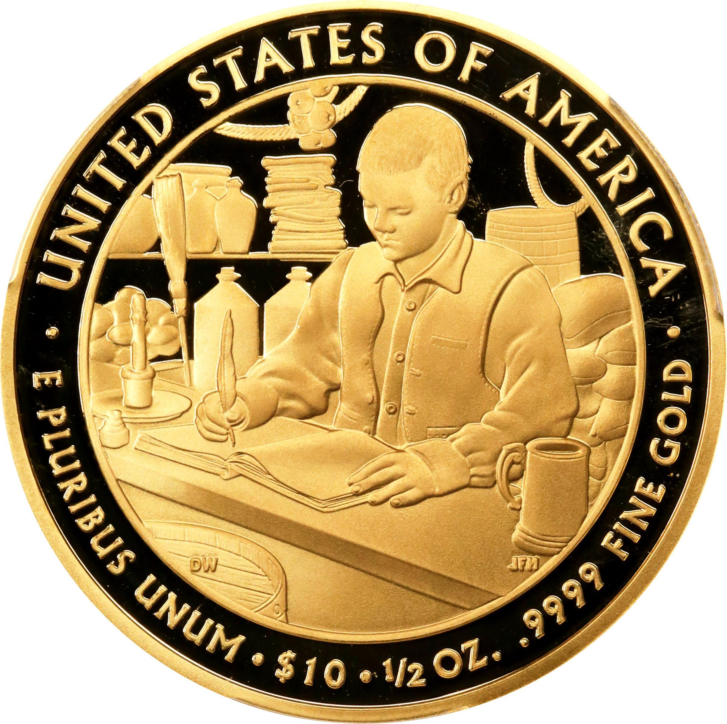 image for: 2010-W First Spouse Gold Bullion Coin. Buchanan's Liberty. Proof-70 Deep Cameo (PCGS).