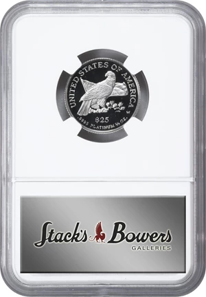 image for: 2003-W Quarter-Ounce Platinum Eagle. Proof-70 Ultra Cameo (NGC). Mike Castle Signature.