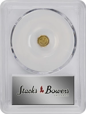image for: 1855/4 Octagonal 25 Cents. BG-106. Rarity-3. Liberty Head. MS-63 (PCGS).