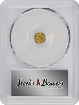 image for: 1855 Round 25 Cents. BG-226A. Rarity-5. Liberty Head. Unc Details--Bent (PCGS).