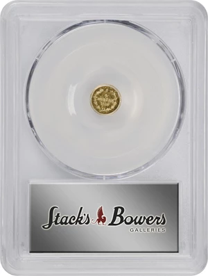 image for: 1856 Round 25 Cents. BG-230. Rarity-4-. Liberty Head. MS-65 (PCGS).
