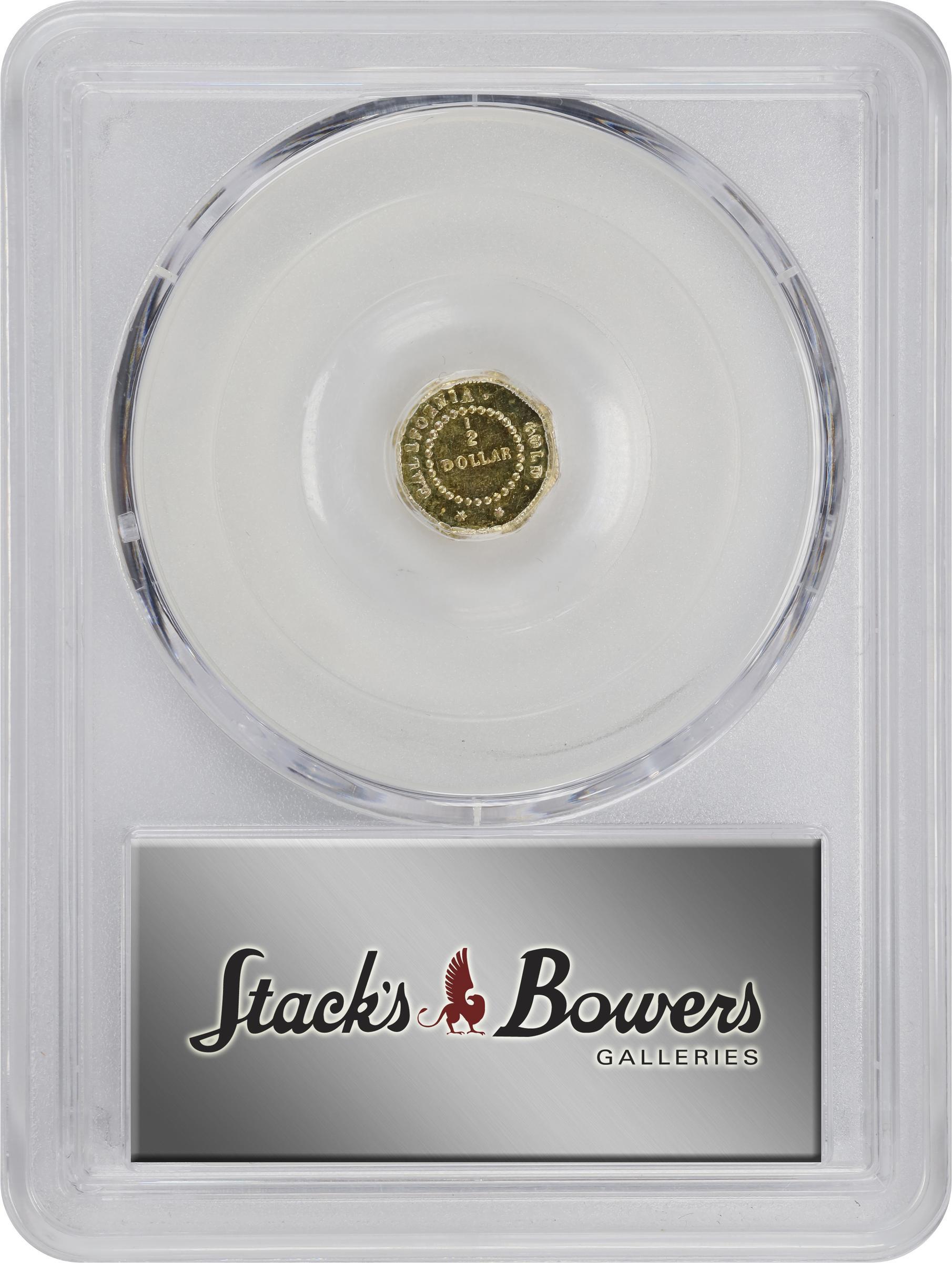 image for: 1854 Octagonal 50 Cents. BG-305. Rarity-4-. Liberty Head. MS-62 (PCGS).