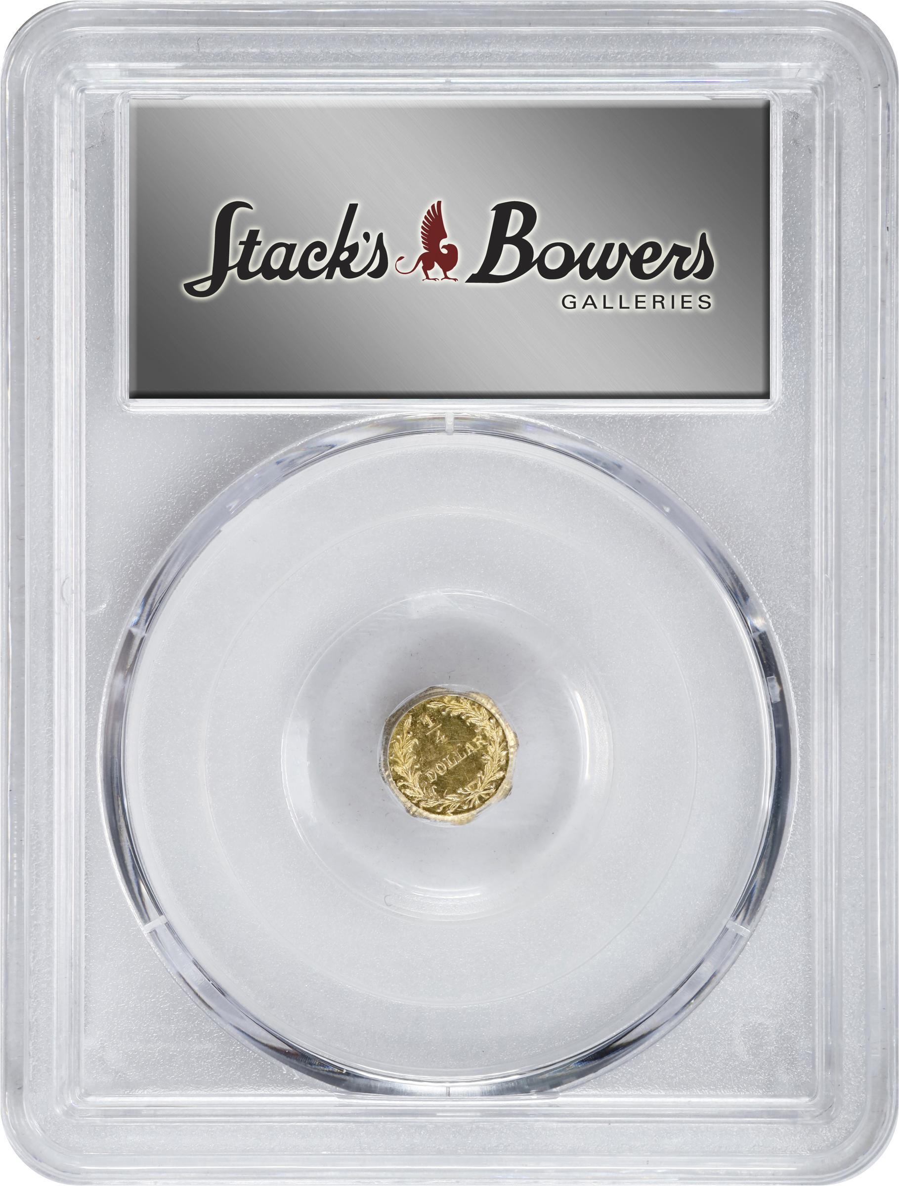 image for: 1876 Octagonal 25 Cents. BG-799C. Rarity-4+. Indian Head. MS-65 (PCGS).