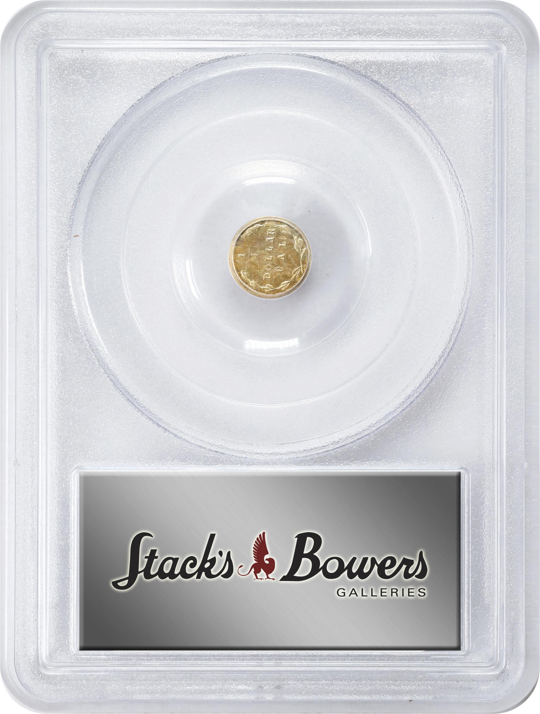 image for: 1870 Round 25 Cents. BG-835. Rarity-3. Liberty Head. MS-62 (PCGS).