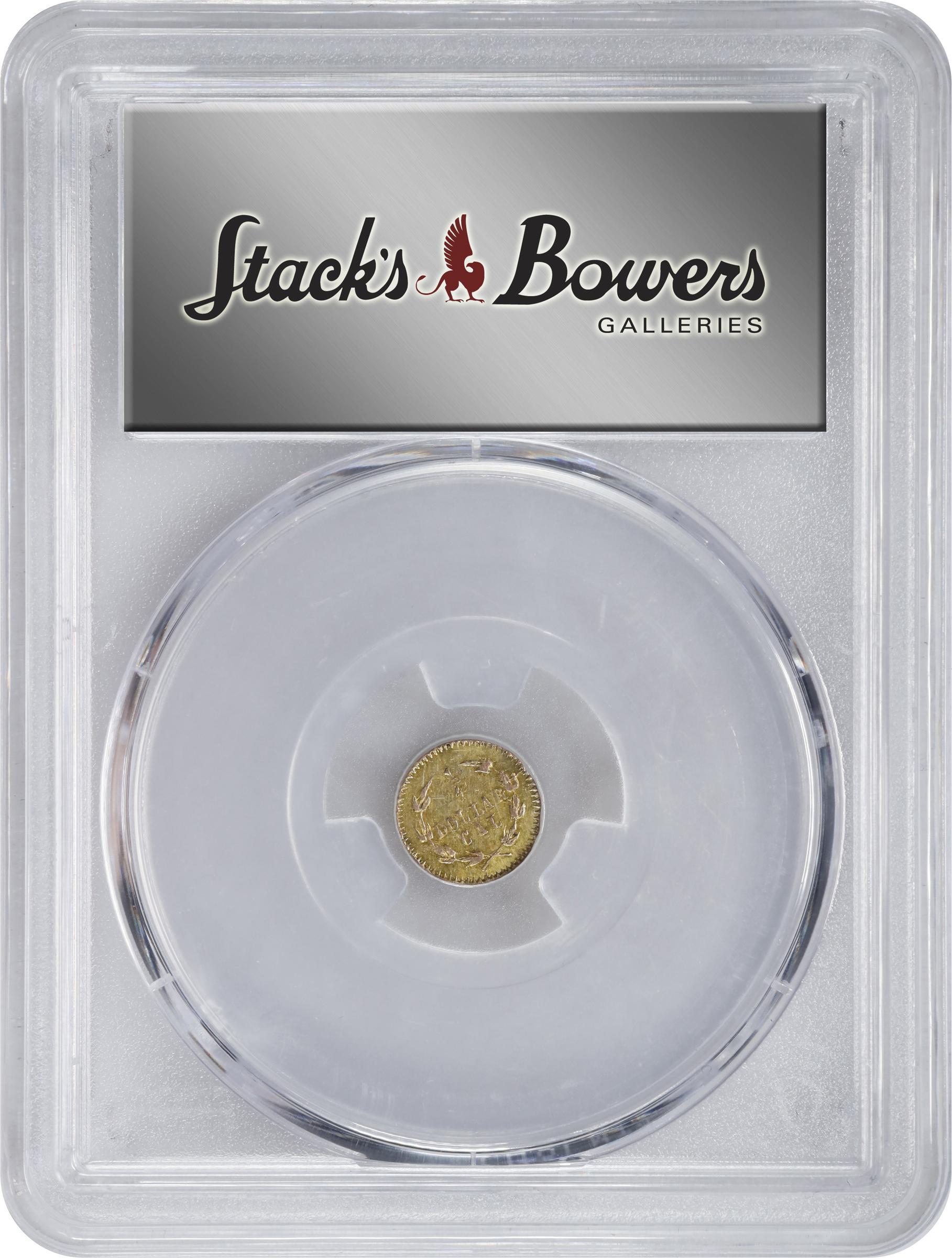 image for: 1875 Round 25 Cents. BG-847. Rarity-4. Indian Head. AU-55 (PCGS).