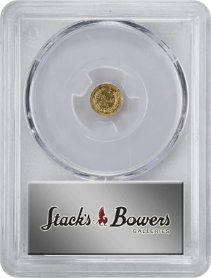 image for: 1871-H Round 25 Cents. BG-859. Rarity-6-. Liberty Head. AU-58 (PCGS).