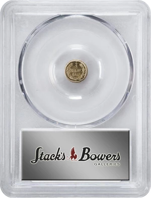 image for: 1871-H Round 25 Cents. BG-861. Rarity-5-. Liberty Head. MS-63 (PCGS).