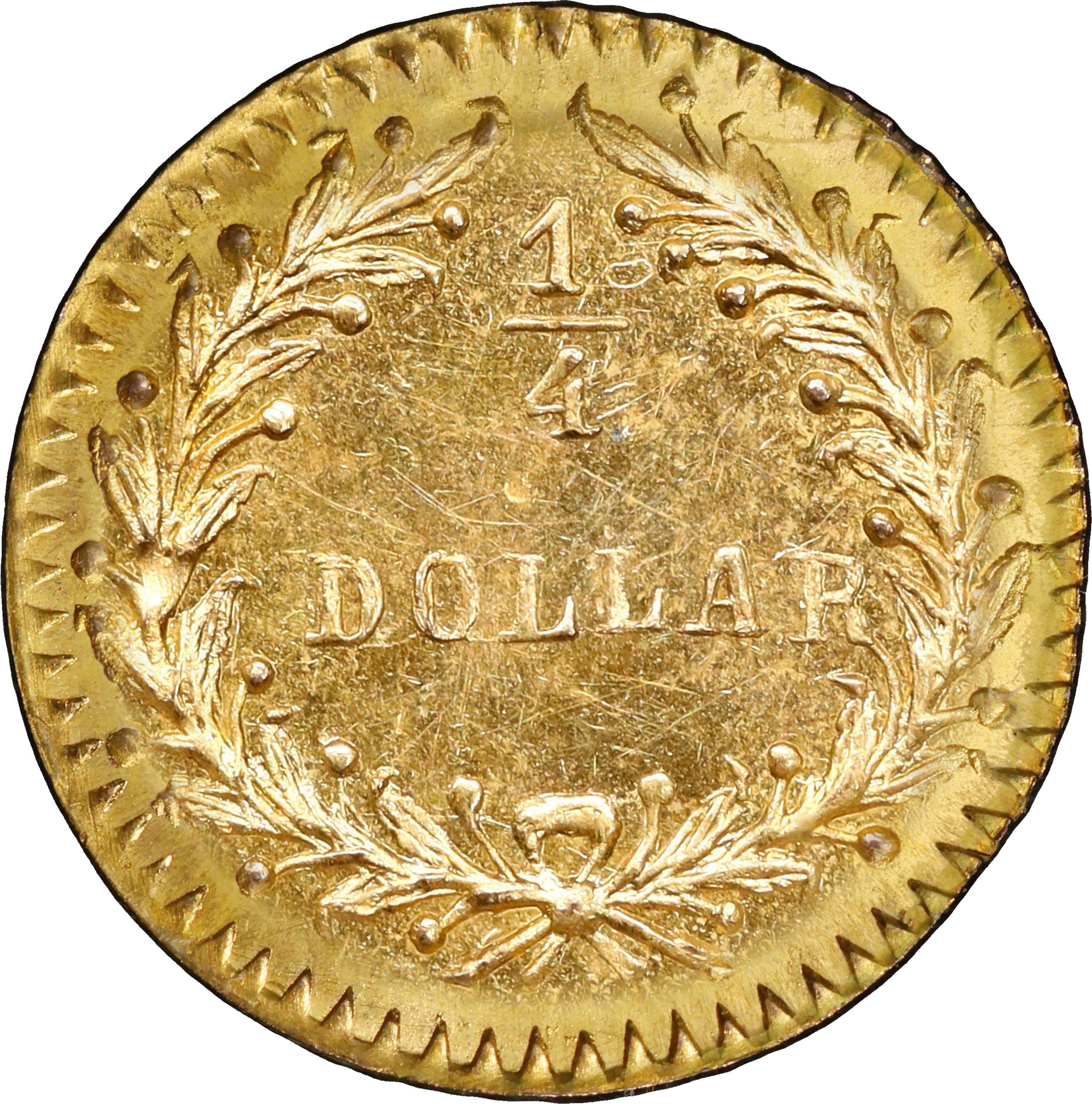 image for: 1868 Round 25 Cents. BG-890. Rarity-5+. Indian Head. MS-64 (PCGS).