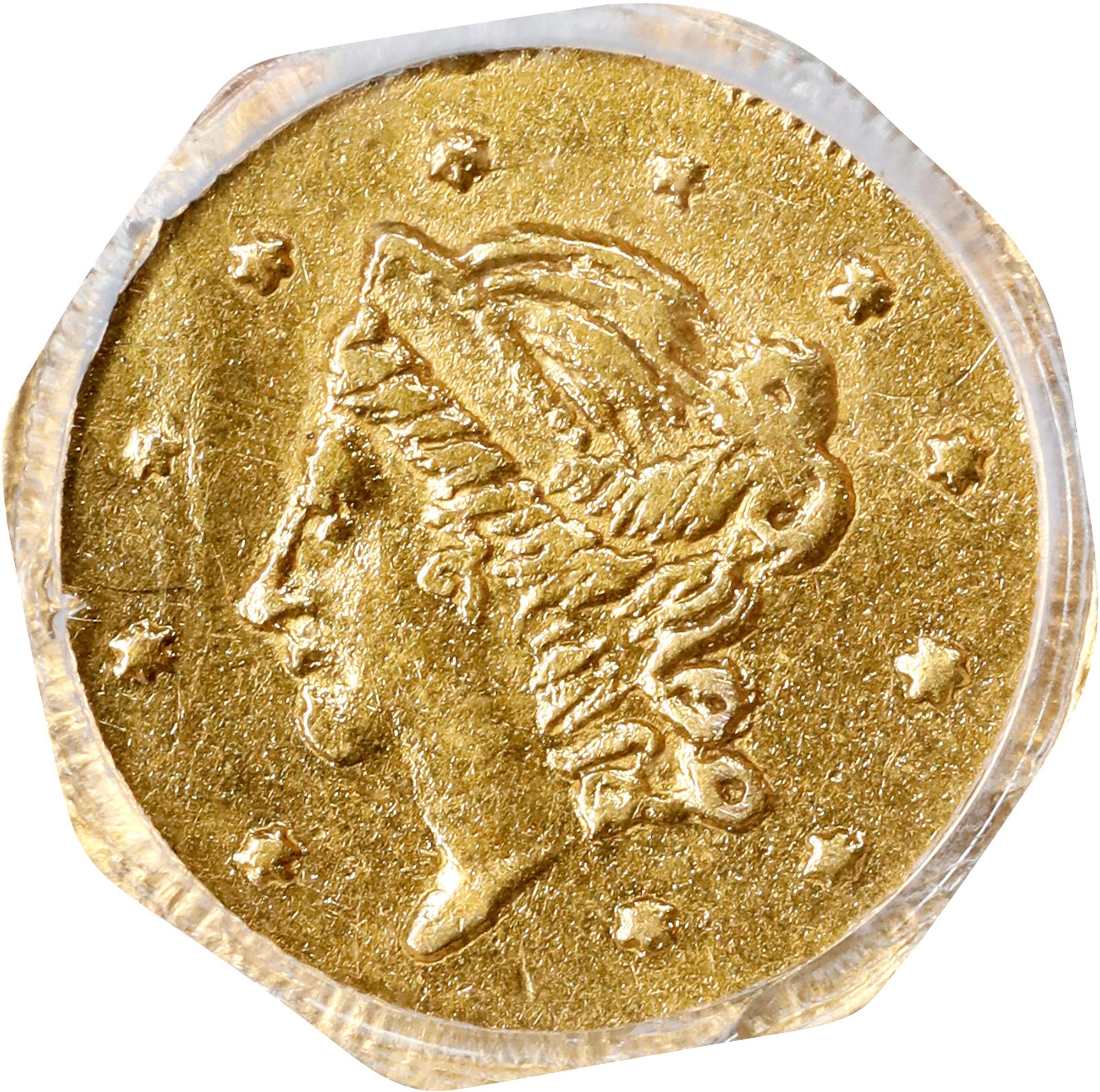 image for: 1871 Octagonal 50 Cents. BG-910. Rarity-5+. Liberty Head. Unc Details--Altered Surfaces (PCGS).