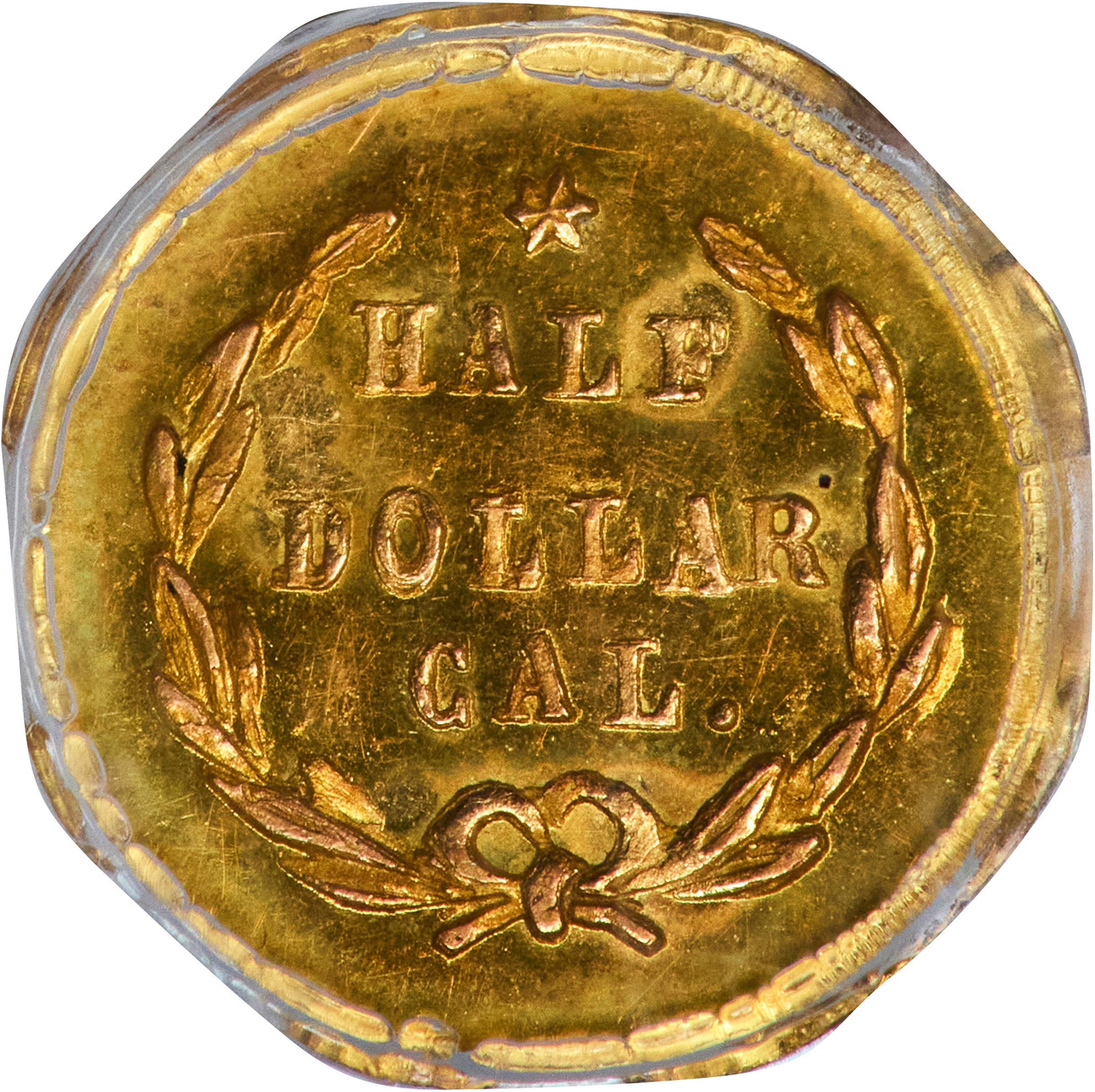 image for: 1872 Octagonal 50 Cents. BG-913. Rarity-4. Liberty Head. MS-63 (PCGS).