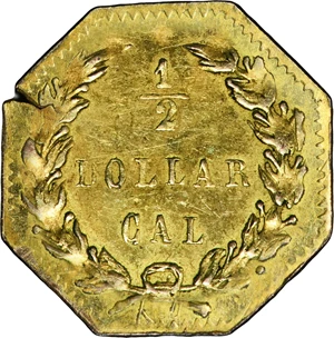 image for: 1875 Octagonal 50 Cents. BG-933. Rarity-5. Liberty Head. AU Details--Planchet Flaw (PCGS).