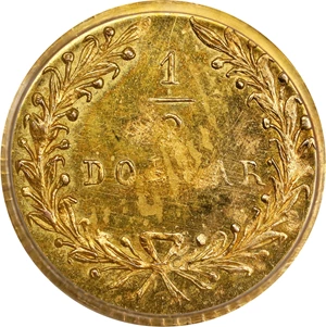 image for: 1874 Round 50 Cents. BG-1072. Rarity-6. Indian Head. MS-63 (PCGS).