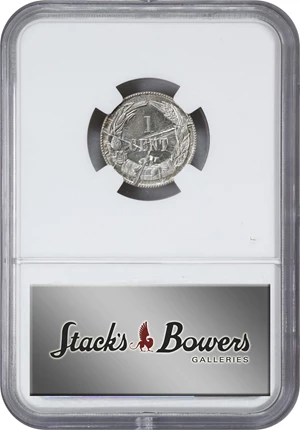 image for: "1861" (1961) Confederate Cent. Bashlow Restrike. Breen-8011. Silver. MS-68 (NGC).