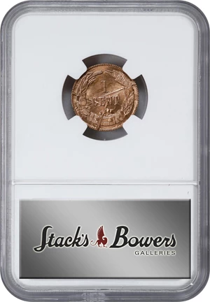 image for: "1861" (1961) Confederate Cent. Bashlow Restrike. Breen-8013. Bronze. MS-67 RD (NGC).