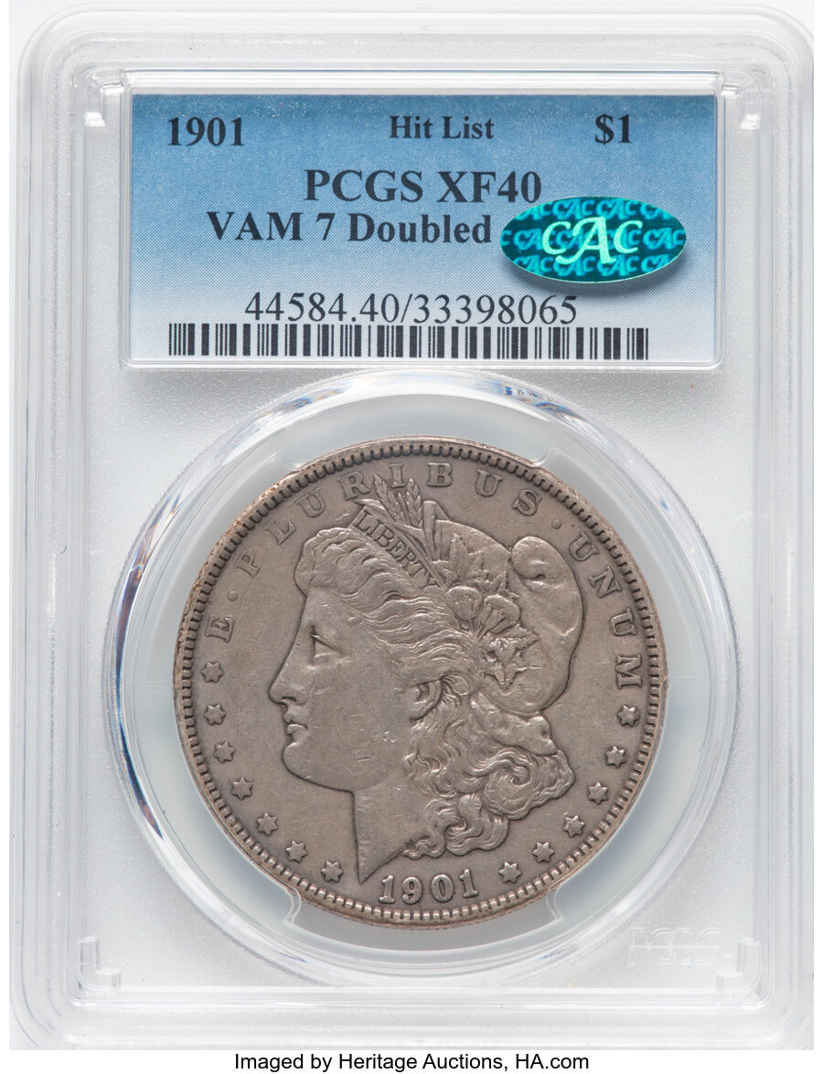 1901 Morgan Dollar Doubled Arrows VAM 7 Mint State (MS) Pricing