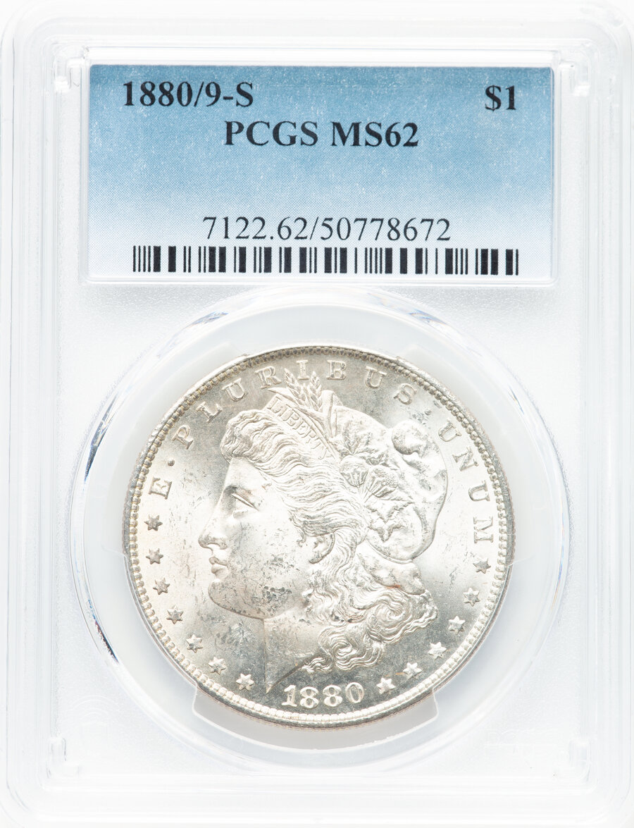 1880/9 S Overdate One Dollar MS Values | Greysheet